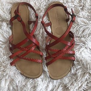 Italian leather strappy sandal